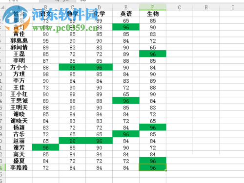 EXCEL标示相同值的方法