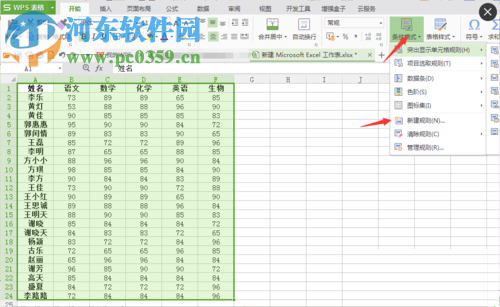 EXCEL标示相同值的方法