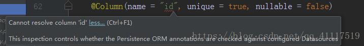 解决idea报错 Connot resolve column 的问题
