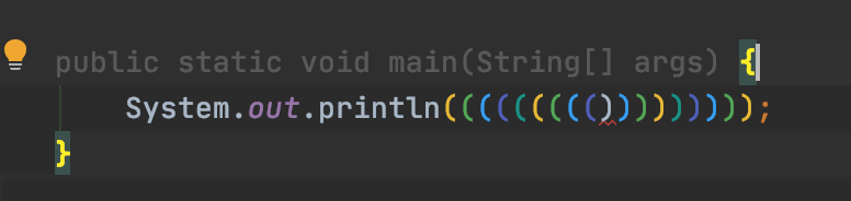 IntelliJ IDEA之高效代码插件RainBow Brackets详解