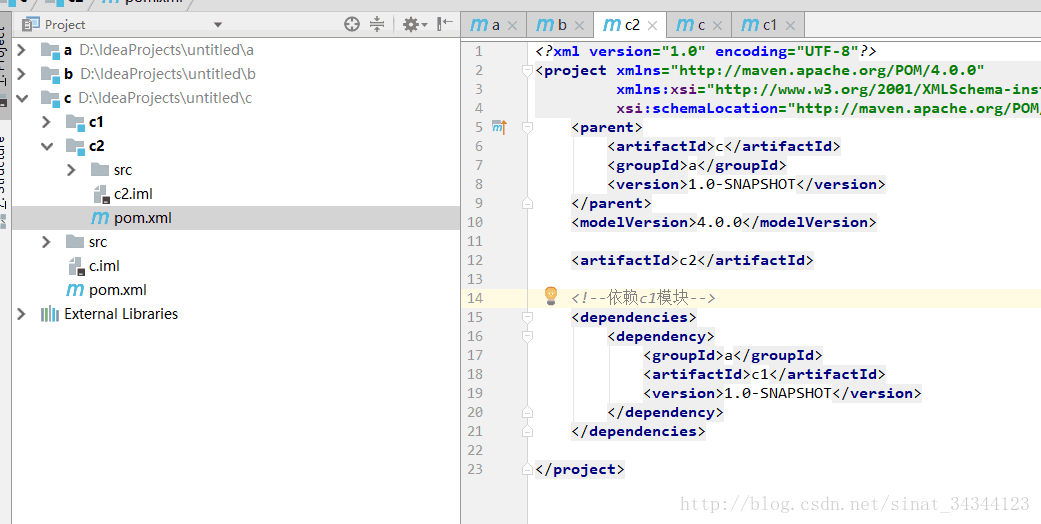 IntelliJ IDEA 构建maven多模块工程项目(详细多图)