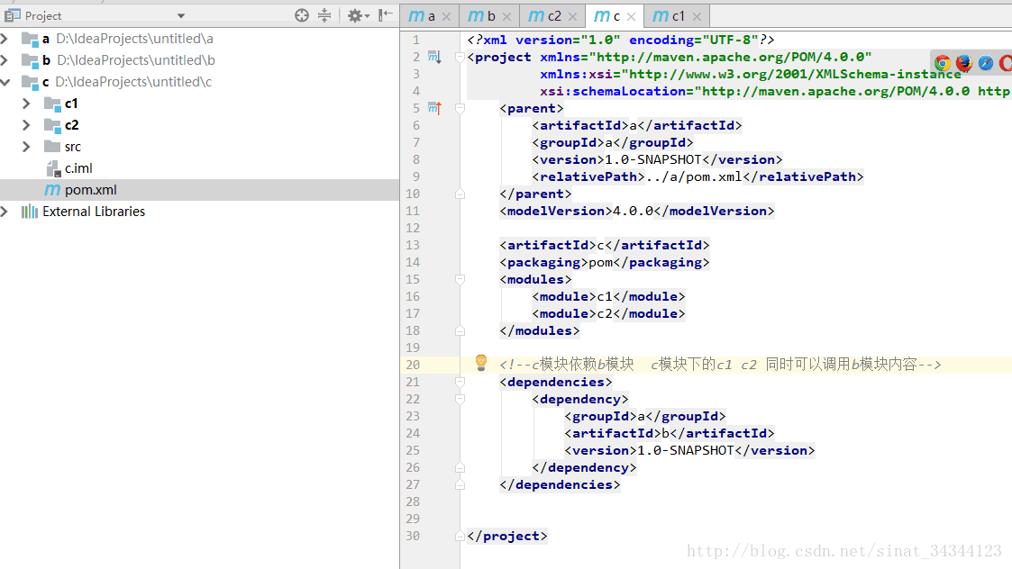 IntelliJ IDEA 构建maven多模块工程项目(详细多图)