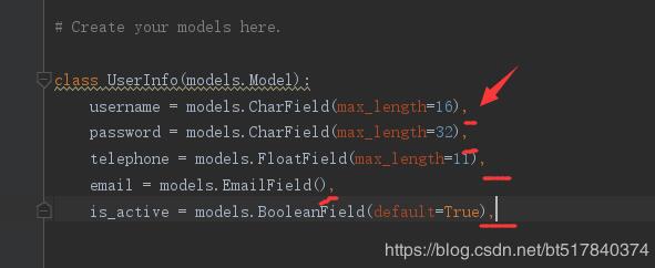 django 解决model中类写不到数据库中,数据库无此字段的问题