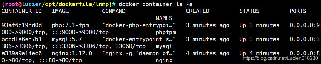 使用docker制作分布式lnmp 镜像