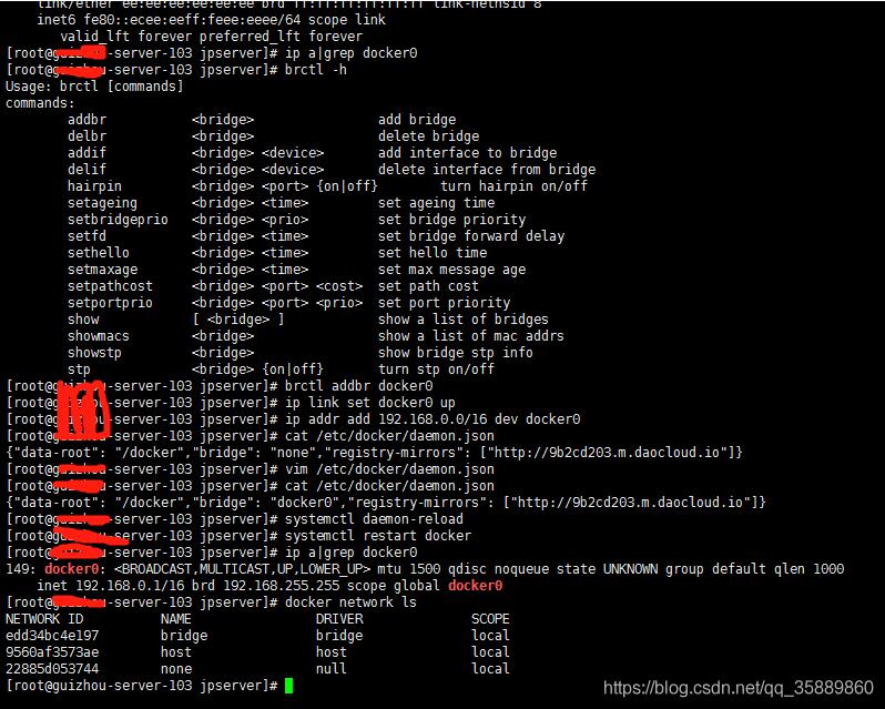 docker添加网桥并设置ip地址范围操作