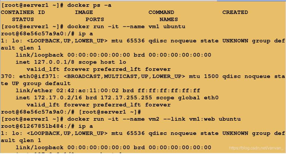 Docker容器间通信与外网通信的操作