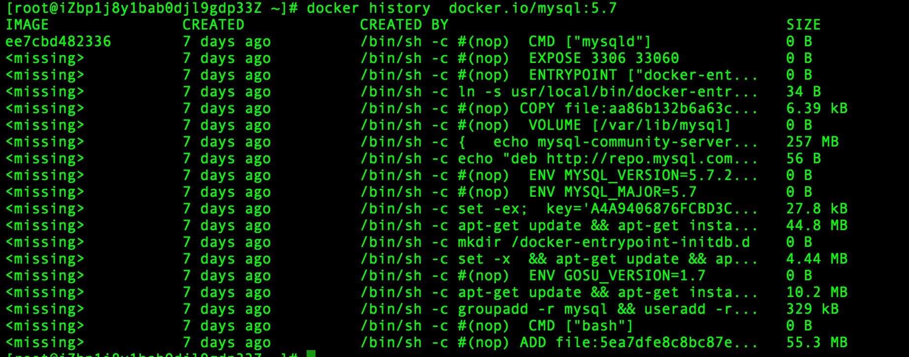 Docker 查看镜像信息的方法