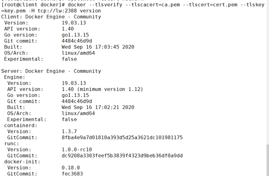 关于docker安全之Docker-TLS加密通讯问题