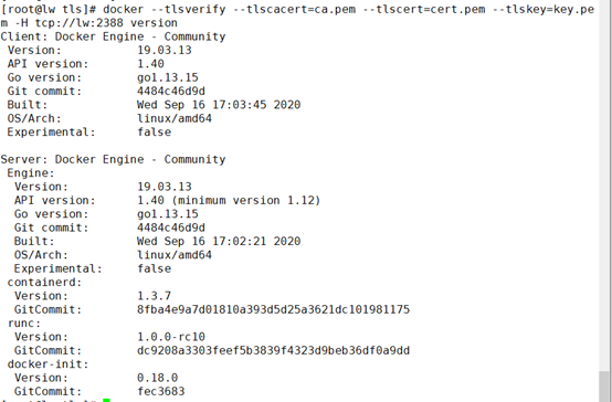 关于docker安全之Docker-TLS加密通讯问题