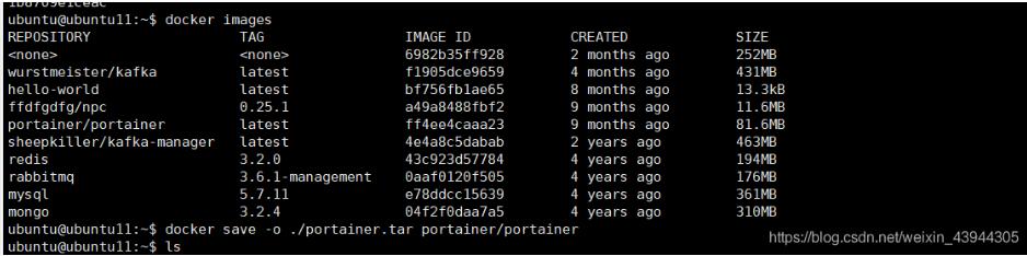 docker 打包本地镜像,并到其他机器进行恢复操作