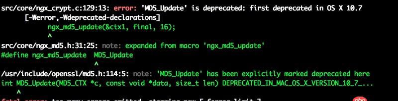 macos - Mac 下安装Nginx 编译出错