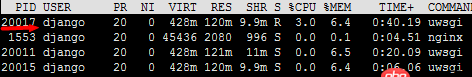 django - Nginx uwsgi 进程问题