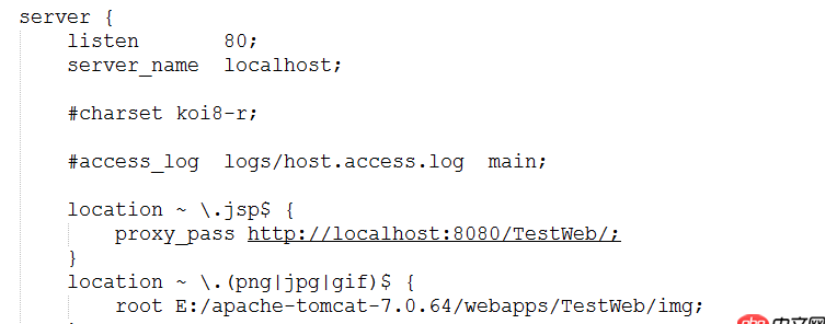 关于Nginx 和Tomcat 的动静分离 负载均衡配置文件的问题