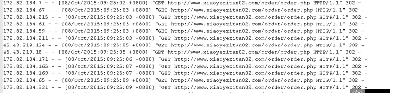 ddos - apache日志很多其它网址，什么情况？