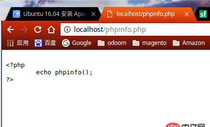 php7 - ubuntu16下，Apache2解析php显示源码