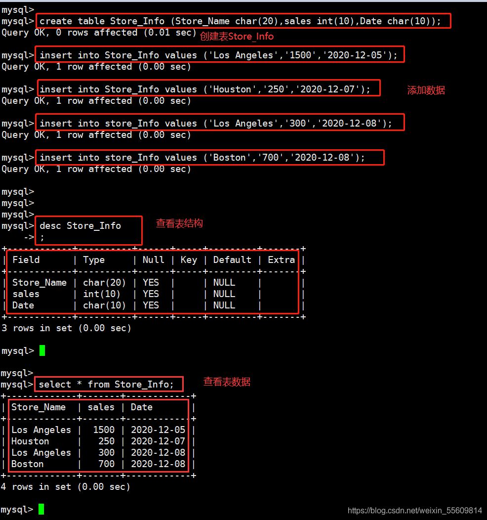 MySQL一些常用高级SQL语句