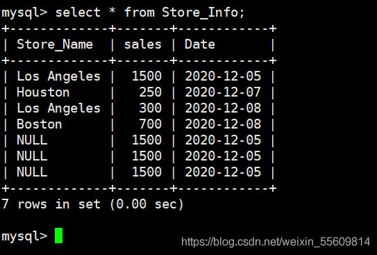 MySQL一些常用高级SQL语句