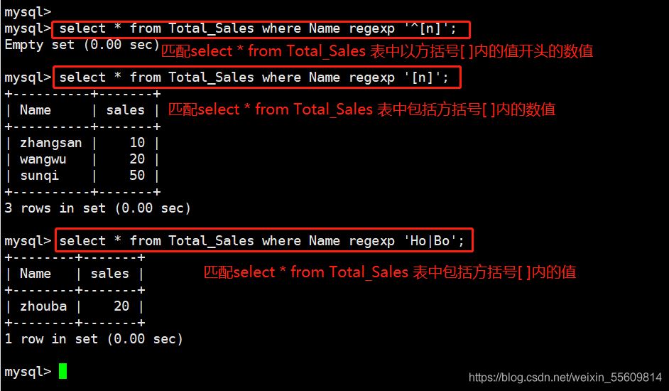 MySQL一些常用高级SQL语句