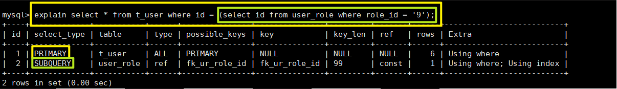 MySQL中explain语句的基本使用教程