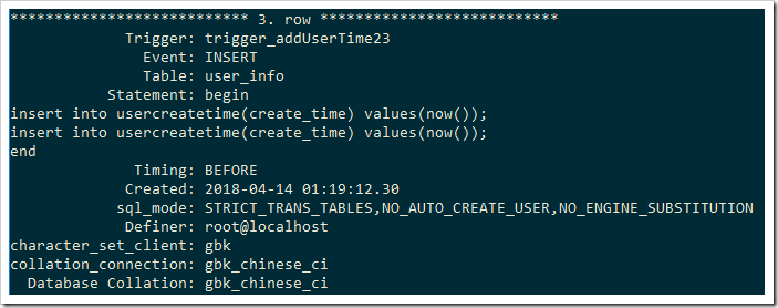 mysql触发器原理与用法实例分析