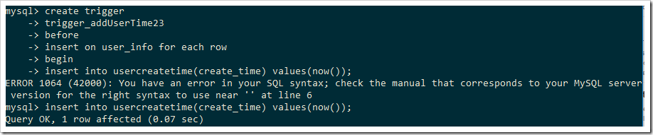 mysql触发器原理与用法实例分析