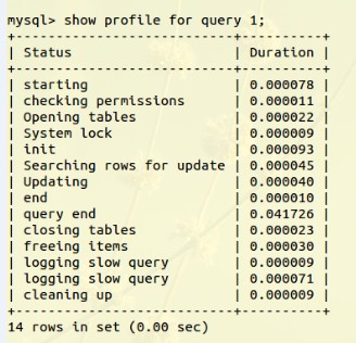 对mysql语句的性能分析与优化