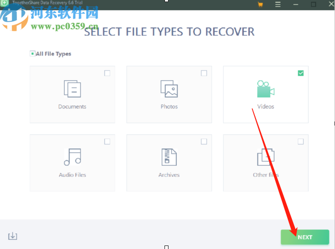 使用togethershare data recovery恢复删除视频的操作方法