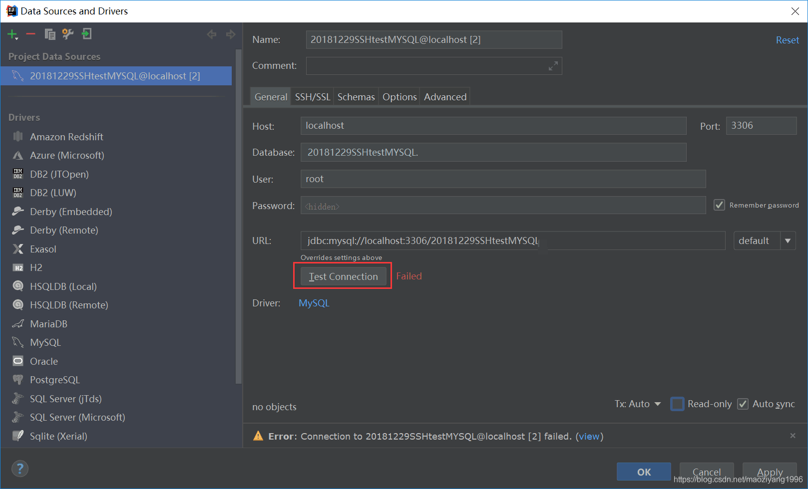 IDEA无法连接mysql数据库的6种解决方法大全