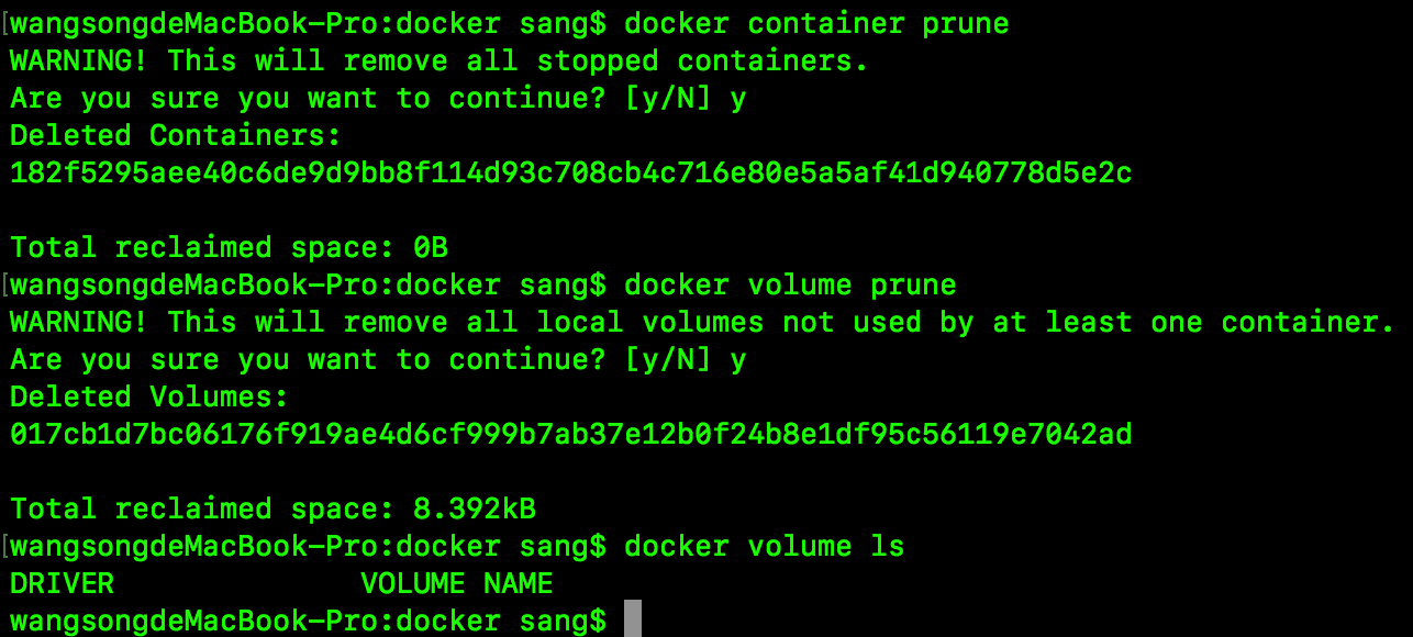 Docker数据卷常用操作代码实例