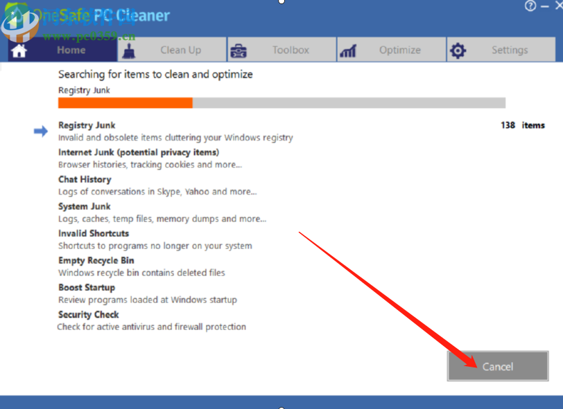 OneSafe PC Cleaner清理系统垃圾的方法