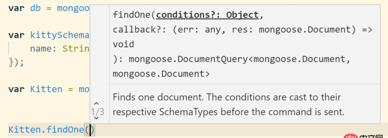 node.js - 关于mongoose方法的回调函数的参数问题，如何知道参数个数以及参数代表什么含义呢？