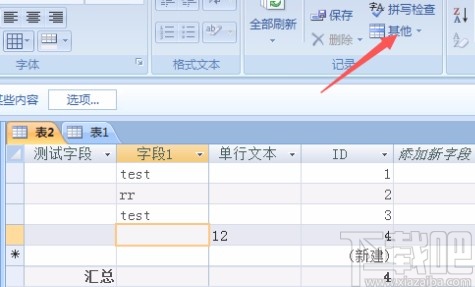 Microsoft Office Access调整列宽的方法