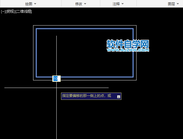 cad怎么画双层矩形