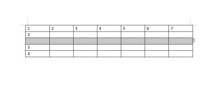 word2019怎么在单元格上方插入一行