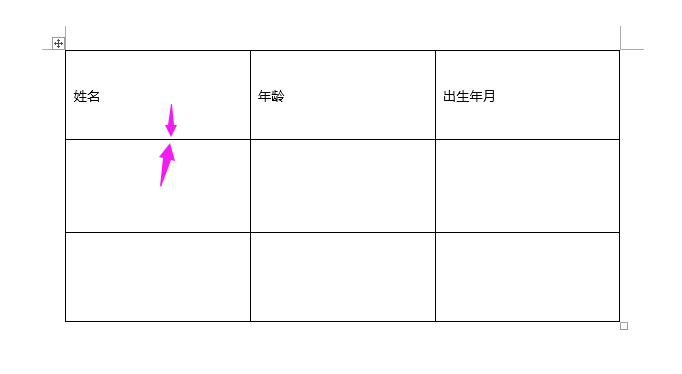 word2019表格怎么调整行高？