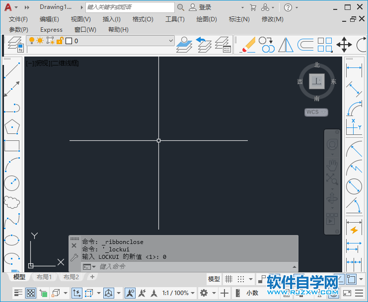 cad2022怎么设置为经典模式