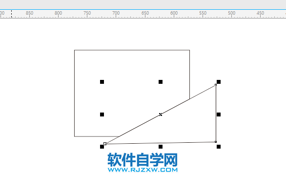 cdr矩形怎么切掉一个角？cdr矩形切掉一个角的方法