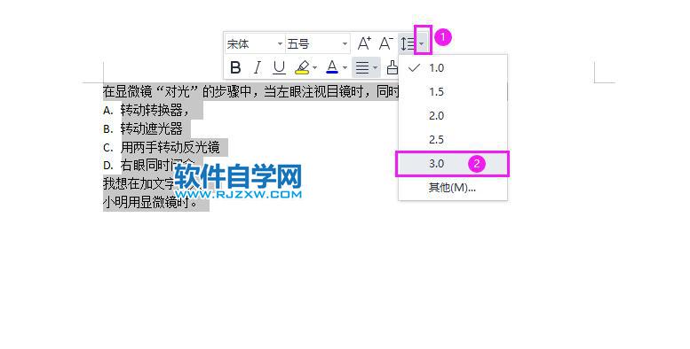 wps office怎么调整行间距