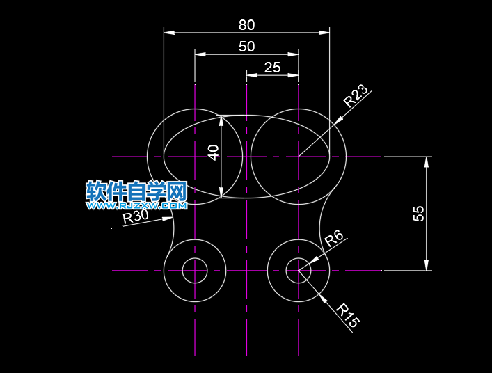 CAD2022怎么画二维实例图一