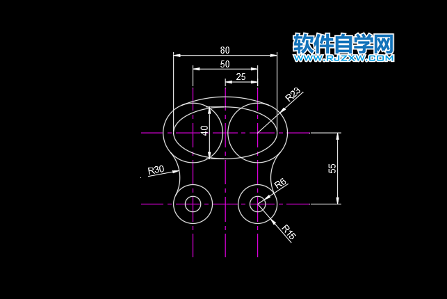 CAD2022怎么画二维实例图一