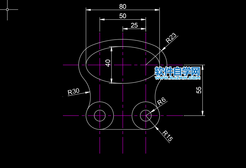 CAD2022怎么画二维实例图一