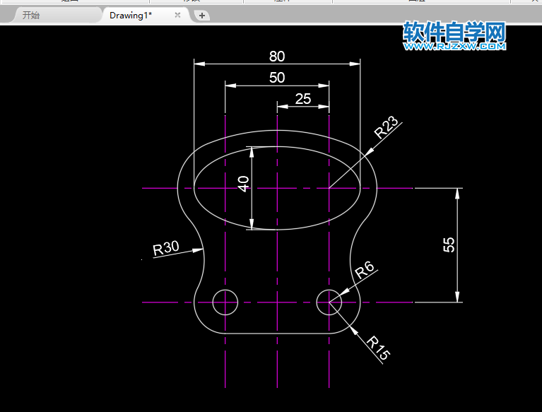 CAD2022怎么画二维实例图一