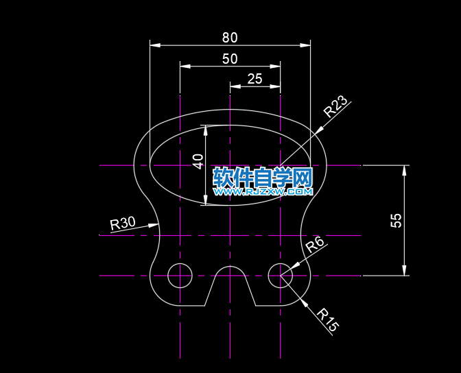 CAD2022怎么画二维实例图一