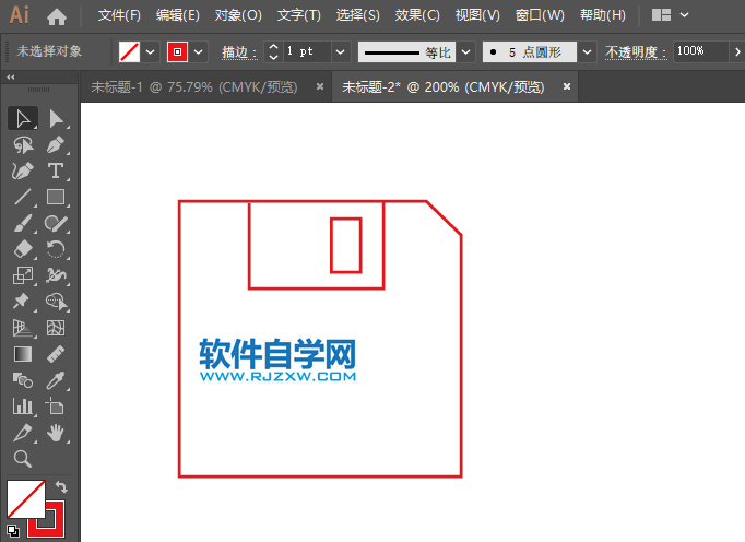 AI怎么画磁盘简易图