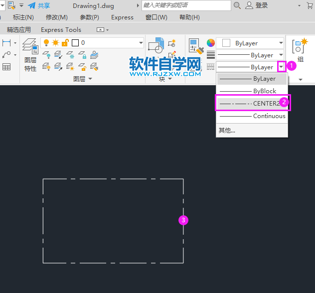 cad怎么弄成虚线