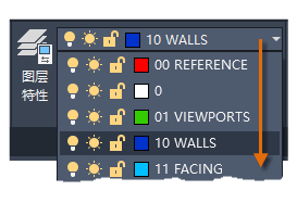CAD从那里快速访问图层设置