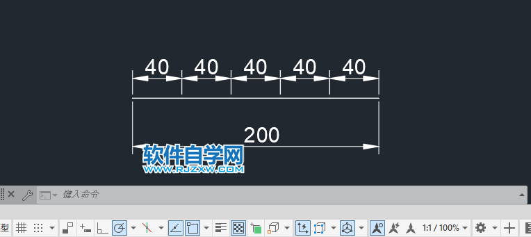 cad直线分段怎么分