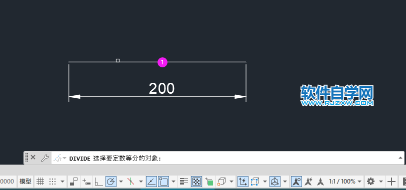 cad直线分段怎么分