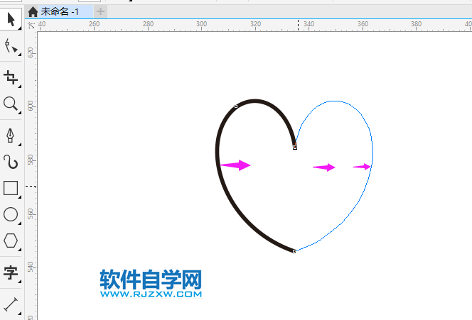 coreldraw怎么对称复制的方法