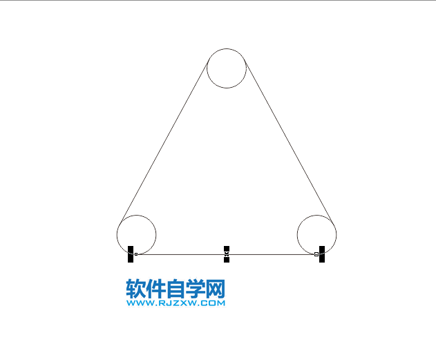 cdr怎么画圆角三角形